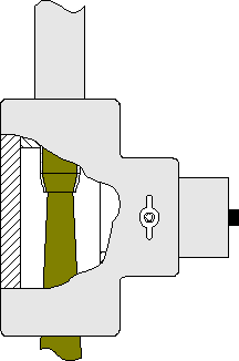 Reflected light probe, contactless