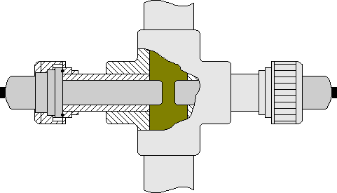 Transmitted light probe, section